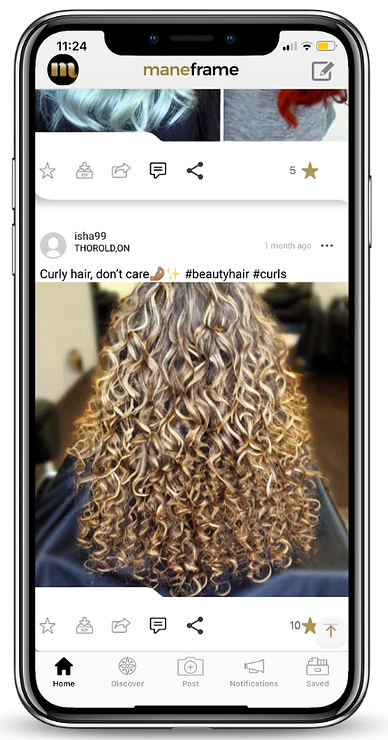 Preview of Maneframe in a cellphone screen.